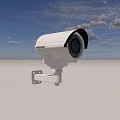 Wall Mounted Surveillance Camera With Sturdy Bracket For Security Monitoring Outdoor And Indoor Use