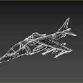 Modern Military Fighter Jet with Royal Air Force Markings and Mounted Missiles