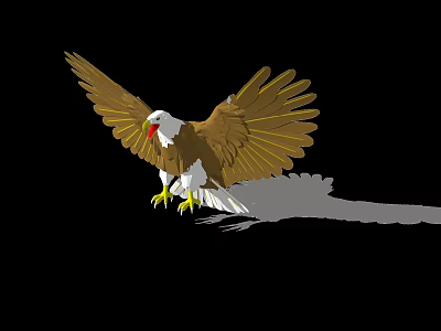 Modern Eagle 3d model