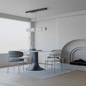 Modern table combination 3d model