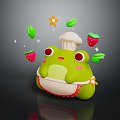 Frog Frog Cartoon Frog Cartoon Frog 3d model