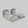 Elegant Single Bed Designs With Upholstered Headboards Decorative Pillows And Striped Blankets
