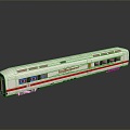 Modern train vehicle carrier realistic 3d model