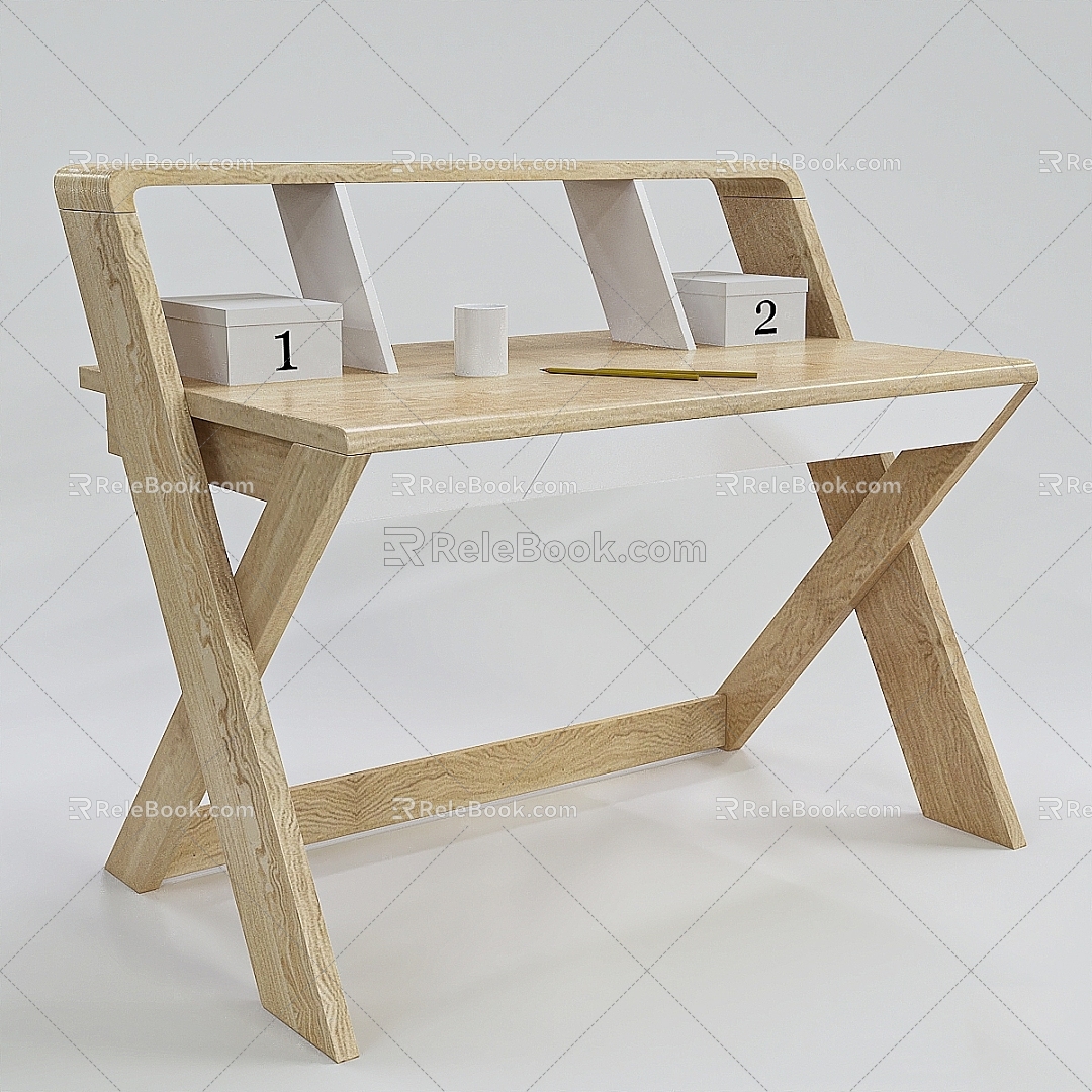 Desk Solid Wood Simple Writing Desk Nordic Computer Desk Home Bedroom Middle School Student Office Table model