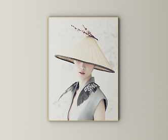 New Chinese Figure Hanging Painting 3d model