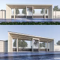 Modern Gate Simple Entrance Gate 3d model