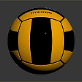 Bright Yellow And Black Volleyball Ideal For Beach Sports And Recreational Play