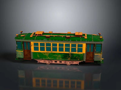 vintage train steam train carriage locomotive head steam carriage train modern vehicle 3d model