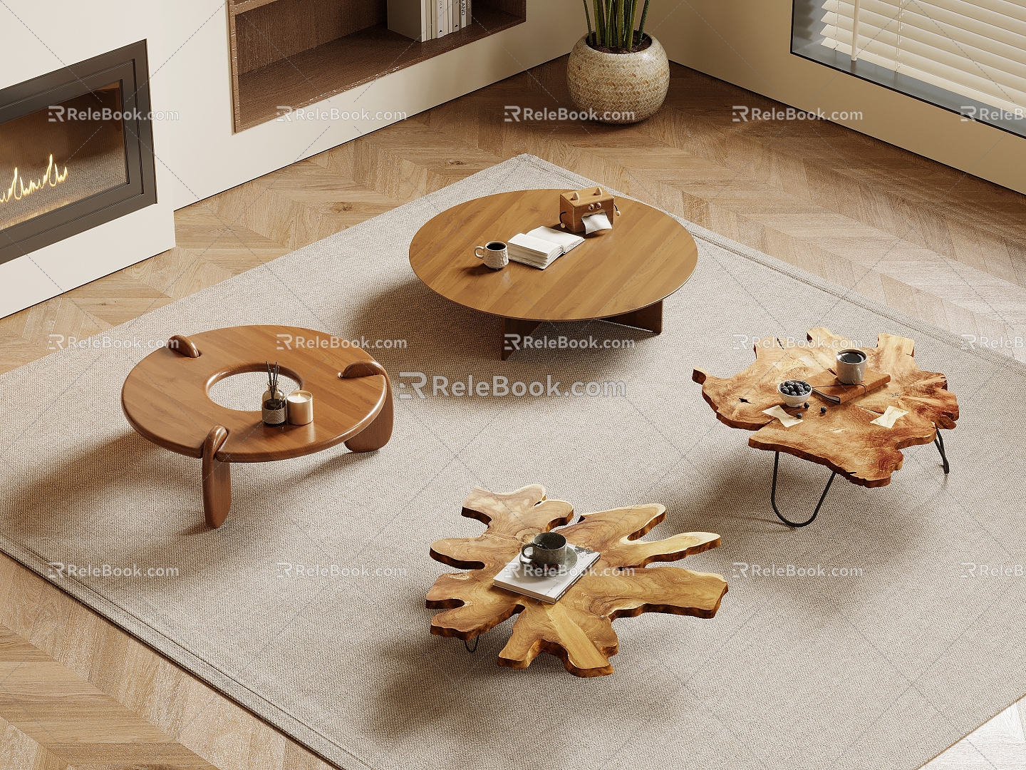 Quiet Wind Tea Table 3d model