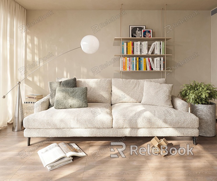 Modern double sofa model