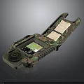 Tactical Handheld Device With Camouflage Design Digital Display Rotary Knob And Paper Notes For Navigation
