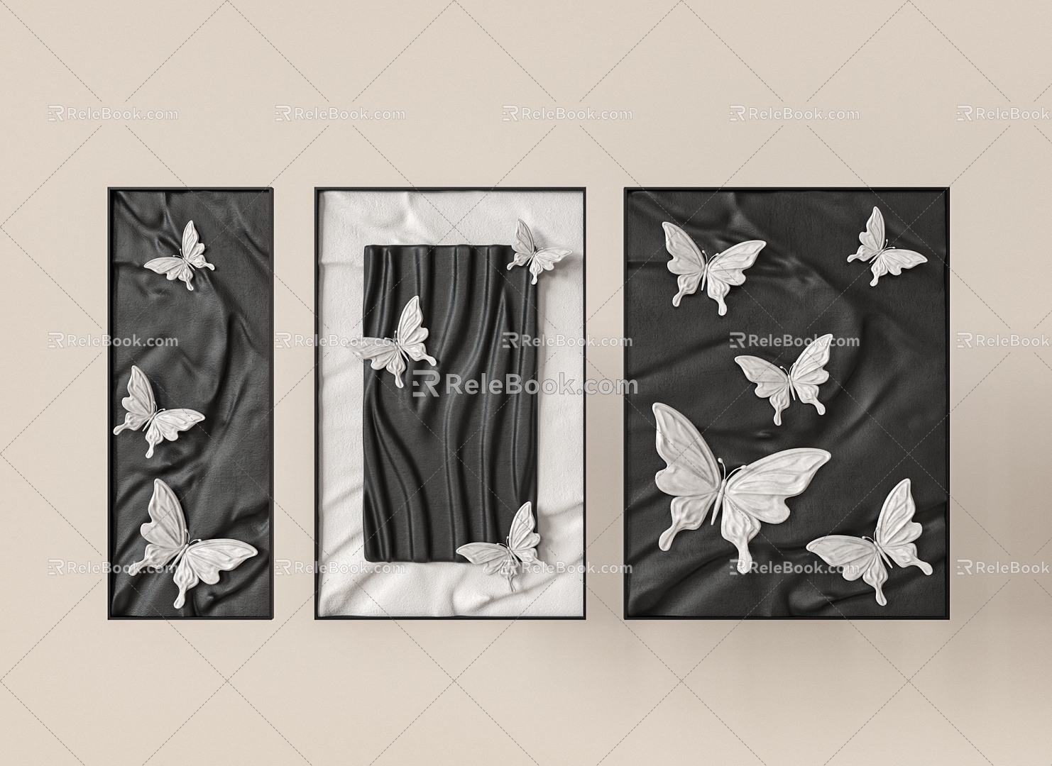 Butterfly Wall Decoration 3d model