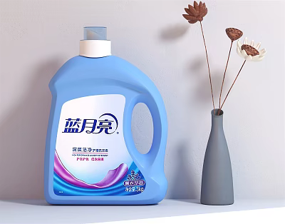 Blue Moon Liquid Laundry Detergent For Deep Cleaning And Daily Use With Gentle Care Formula 3d model
