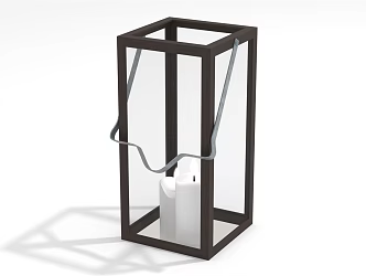 modern candle lamp portable candle 3d model