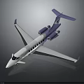 Silver Blue Aerospace Aircraft For Space Exploration With Twin Engines And Aerodynamic Design