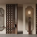 New Chinese Partition New Chinese Porch Partition 3d model