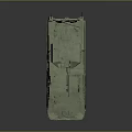 Military Green Armored Vehicle With Six Wheels Turret And Antennas Design