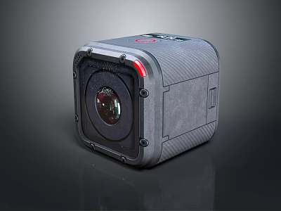 Compact Digital Camera With Carbon Fiber Body And High Resolution Lens 3d model