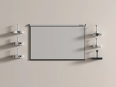 Projection projection curtain 3d model