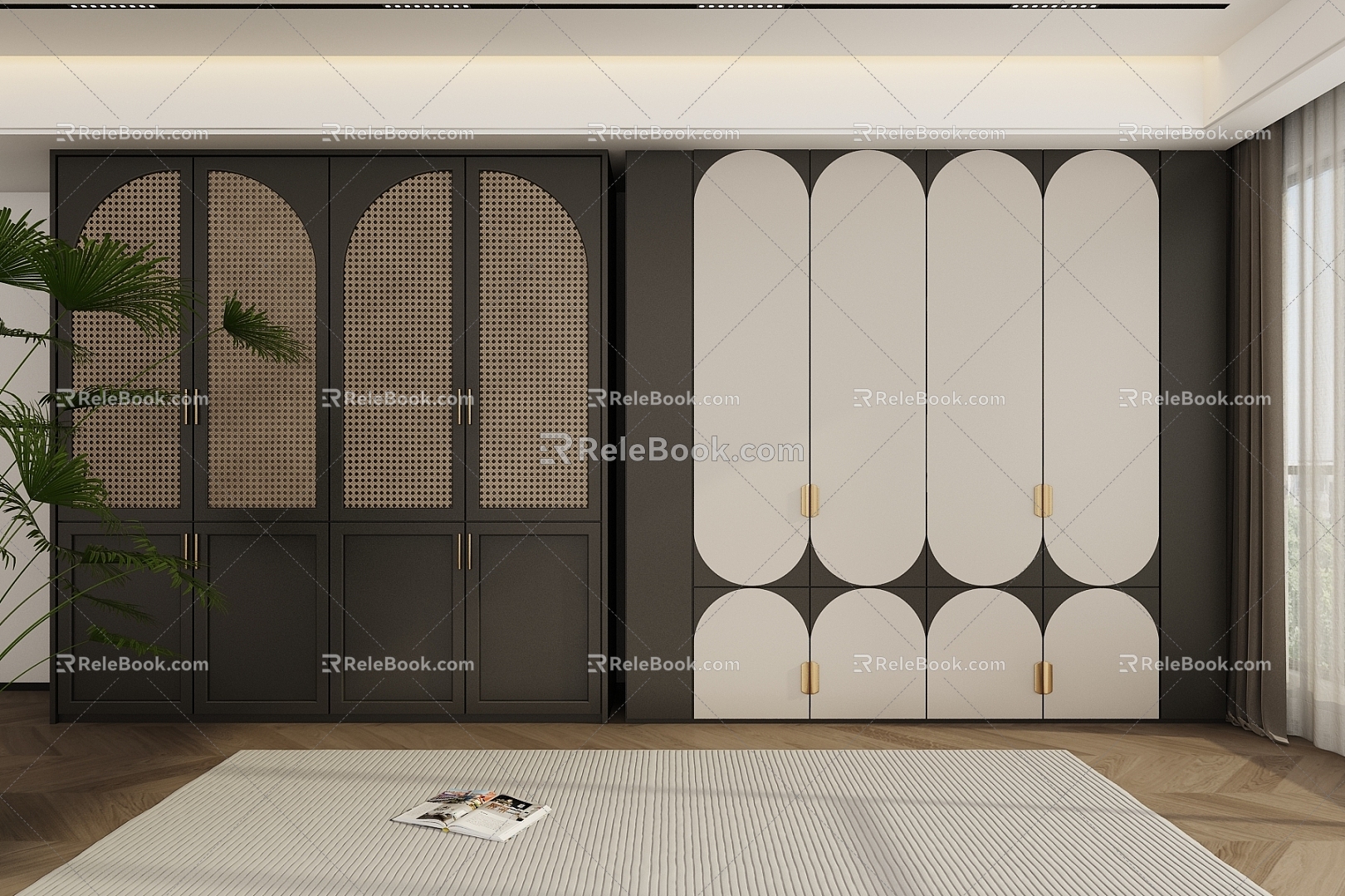 Modern wardrobe 3d model