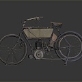 Industrial LOFT Bike Moto Bike Simple Motocross Bike 3d model