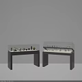 Commercial Display Equipment Glass Showcase Cabinets With Open And Closed Doors For Retail Items