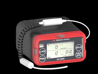 Gas detector gas measuring instrument equipment 3d model