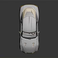 Sleek Gray Sports Car With Yellow Accents And Modern High Performance Aerodynamic Design