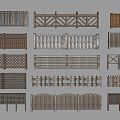 Modern Fence 3d model