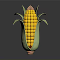 Fresh Shiny Corn With Green Husks And Yellow Kernels On Dark Background