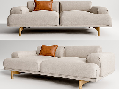 Modern double sofa model