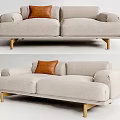 Modern double sofa 3d model