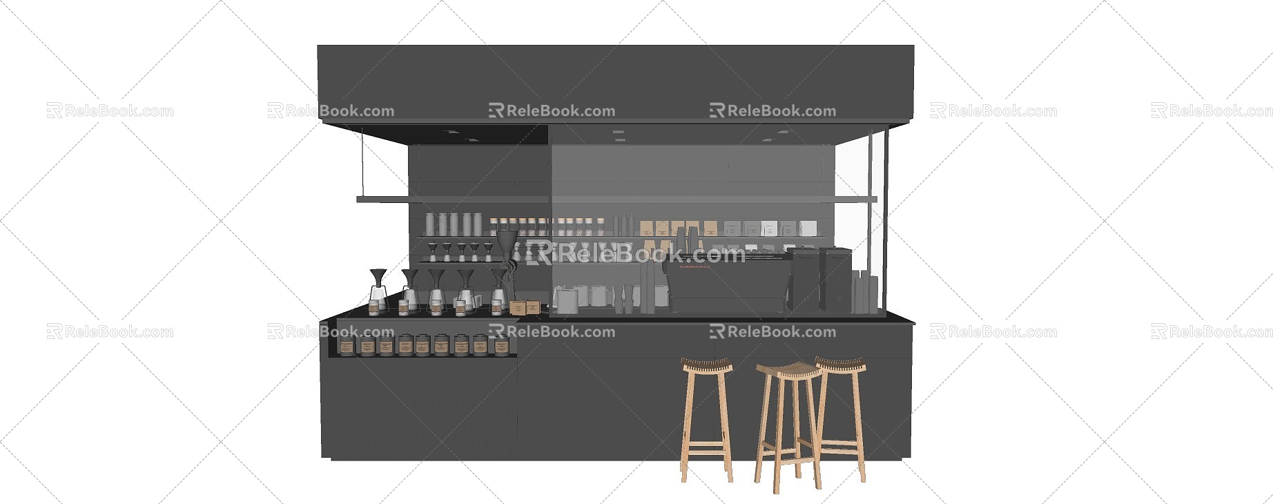 Modern Bar Operating Table Wine Bottle Wine Rack Combination Bar Counter Bar Stool Dining Table and Chair Combination Wine Bottle Wine Glass Combination model