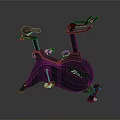 Fitness Equipment Modern Stationary Bike With Black Design For Home Gym Training