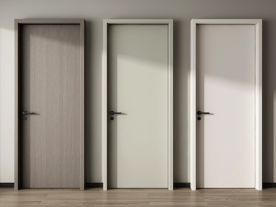 Single door swing door bedroom door room door solid wood door model