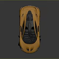 Yellow Luxury Sports Car With Sleek Modern Exterior And Black Rims