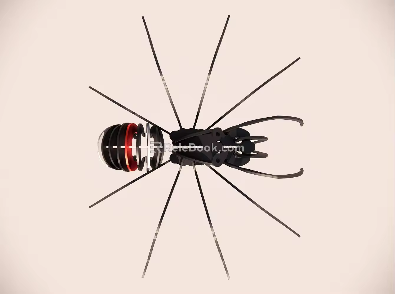 Assembly modular toy spider 3d model
