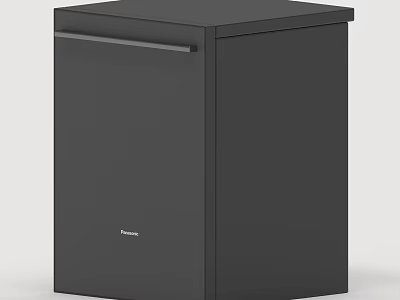 Practical Black Panasonic Compact Drawer Style Household Appliance For Daily Use 3d model