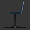 Modern Teal Leisure Chair With Padded Seat And Backrest Metal Swivel Base For Comfortable Seating