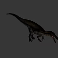 Detailed Realistic 3D Dinosaur Model With Open Mouth And Strong Limbs