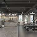 Modern Fitness Gym Interior With Workout Equipment Dumbbells And Training Area