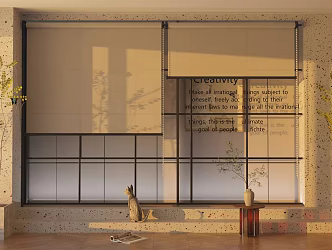 Modern roller shutter roller shutter curtain 3d model