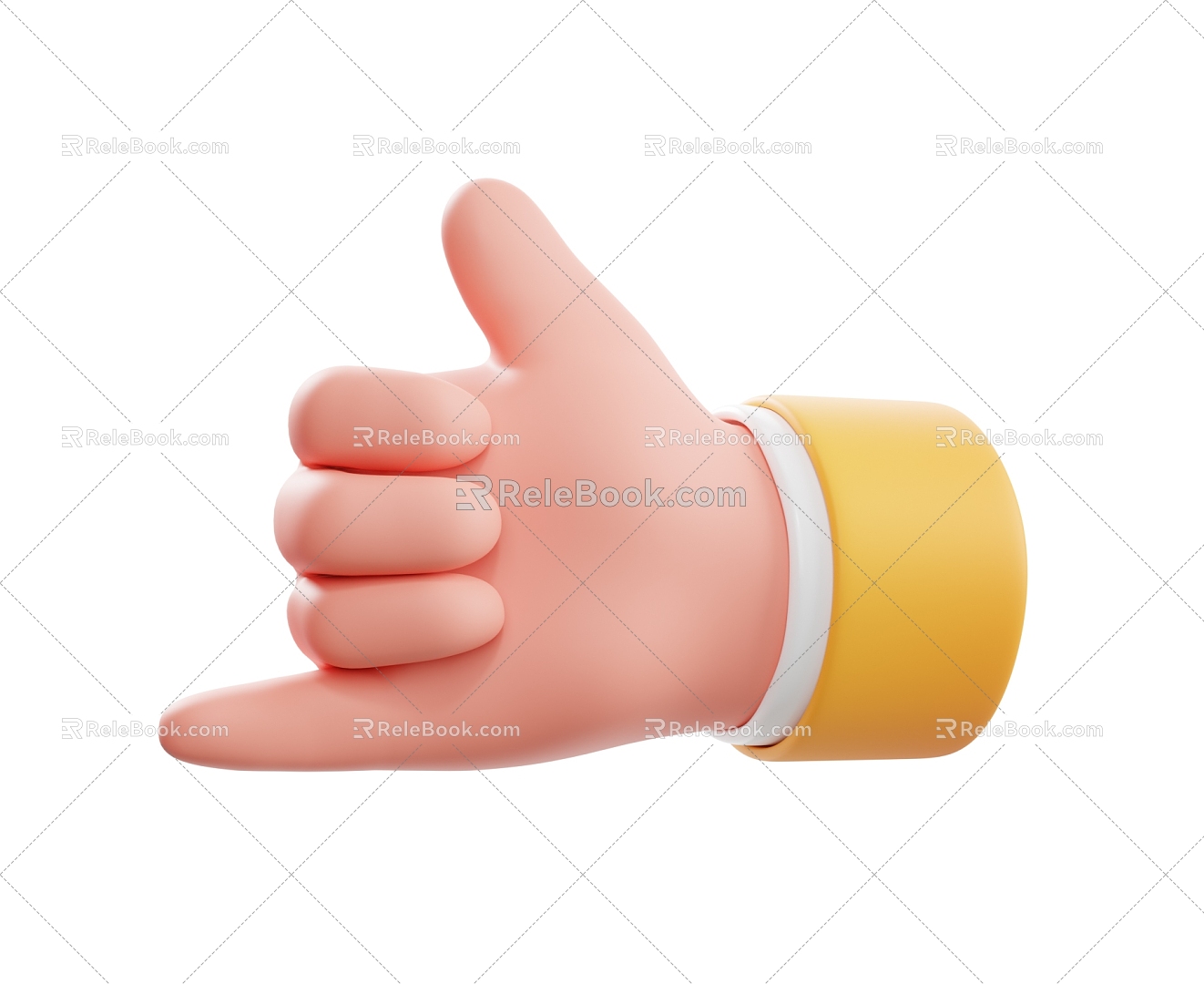 Gesture Cartoon Gesture Animation Gesture Q Version 3d model