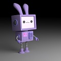 Cartoon mechanical rabbit 3d model