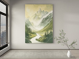 modern decorative painting 3d model