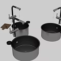 Modern Stainless Steel Kitchen Sinks With Faucets And Drainer Board Design