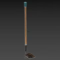 Durable Garden Shovel With Wooden Handle And Metal Blade For Digging