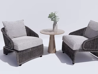 Modern Outdoor Sofa Outdoor Single Sofa 3d model