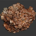 Natural Stone And Wooden Base Exhibit In Slovenia Museum Collection