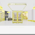 Bright Yellow Indoor Playground with White Star Fantasy Theme Claw Machines and Cartoon Characters